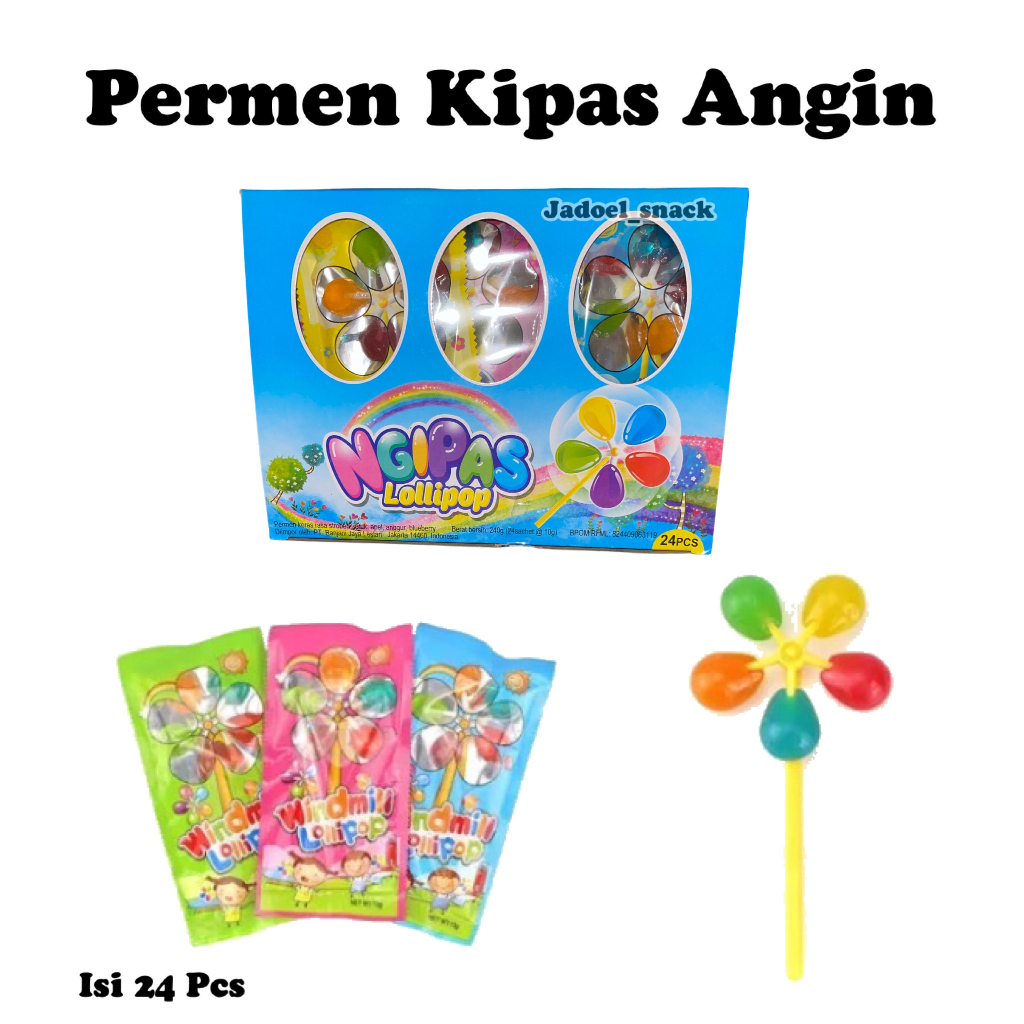 

GROSIR - Permen Kipas Angin 24 x 10 Gr Rasa Buah by Jadoel_Snack
