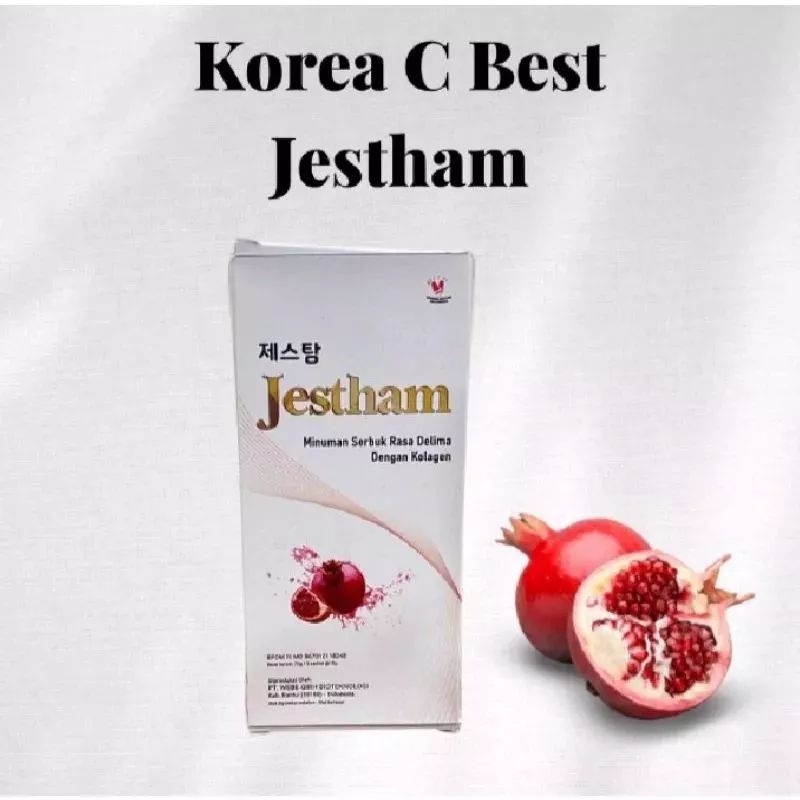 jestham collagen delima, jeruk, leci, glutacolla