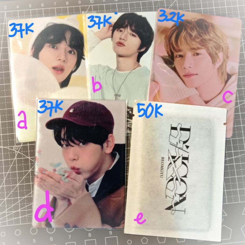 [BOOKED] OFFICIAL PHOTOCARD TXT BEOMGYU SOOBIN BIRTHDAY BAKE SHOP DICON SPECIAL SPC