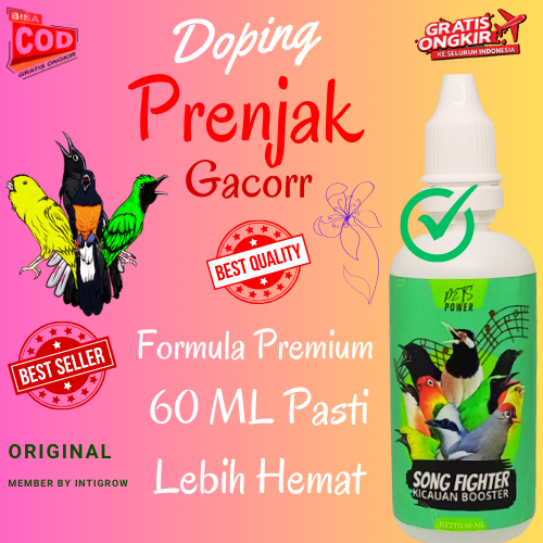 Doping Prenjak 60 ML / Vitamin Prenjak Cepat Gacor / Vitamin Prenjak Super Gacor / Vitamin Burung Pr