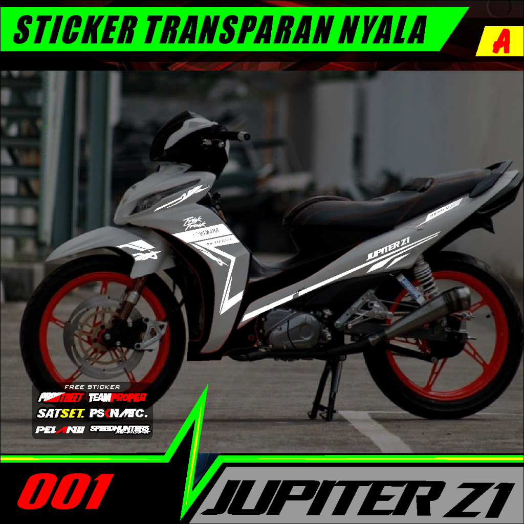 stiker keren buat motor Cutting sticker  motor jupiter Z1 | STICKER CUTTING JUPITER Z1 PRO-01