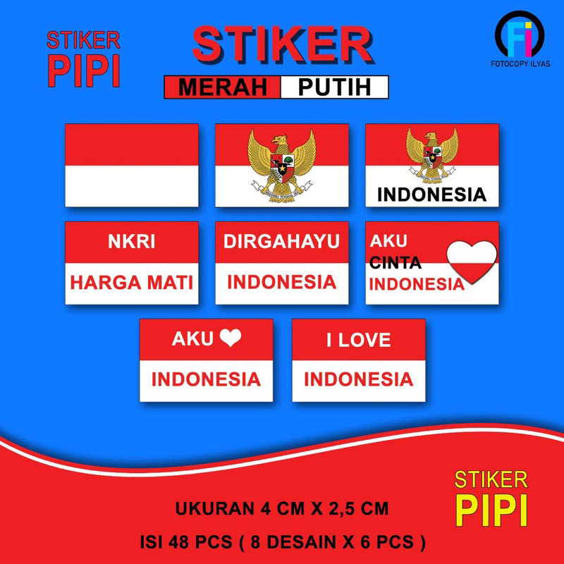 

STIKER PIPI / STIKER BENDERA MERAH PUTIH