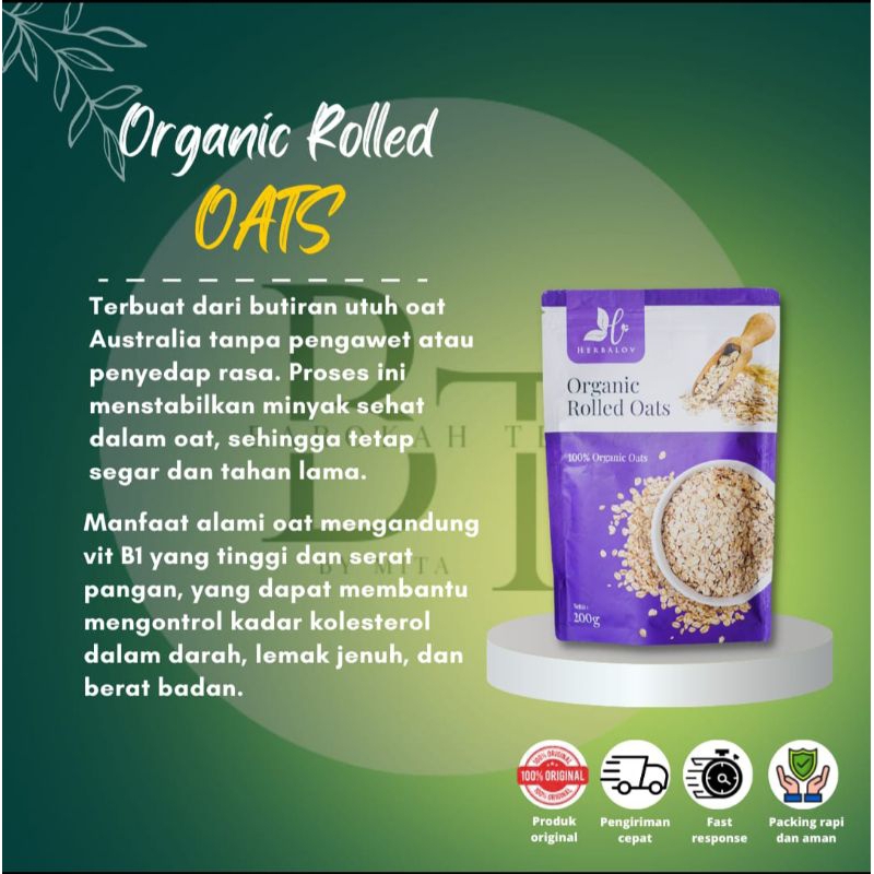 

Herbalove Organic Rolled Oats