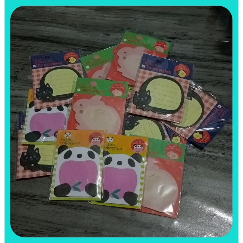 

Stiker Sticky Motes Memo Animal Kertas Memo Karakter Stationary Catatan Kecil
