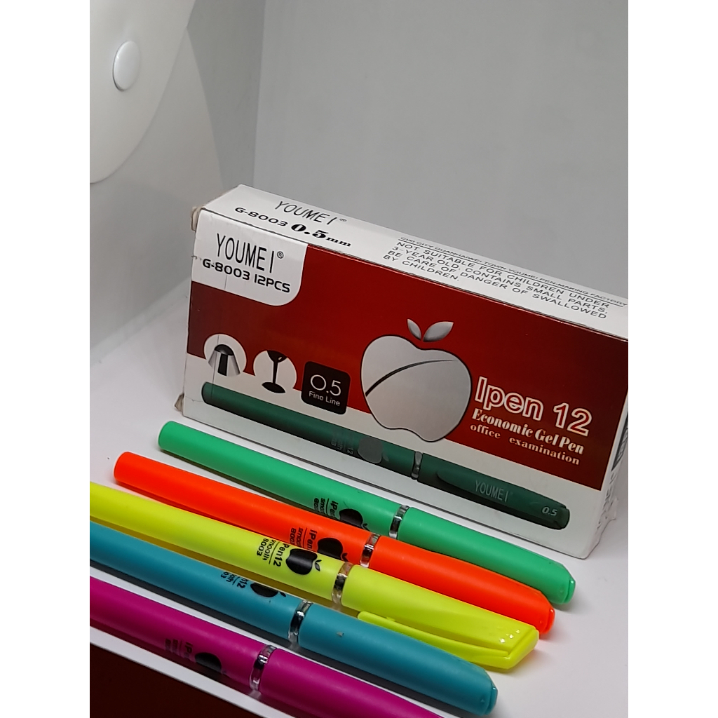 

PEN PEN GEL PULPEN IPEN X YOUMEI G-8003 0,5MM HARGA1 KOTAK ISI 12 PCS