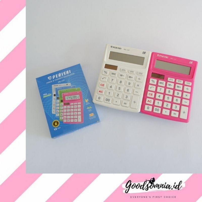 

Calculator Anak / Kalkulator Murah merk Perisai PE-137 / Perlengkapan ATK Alat Tulis sekolah