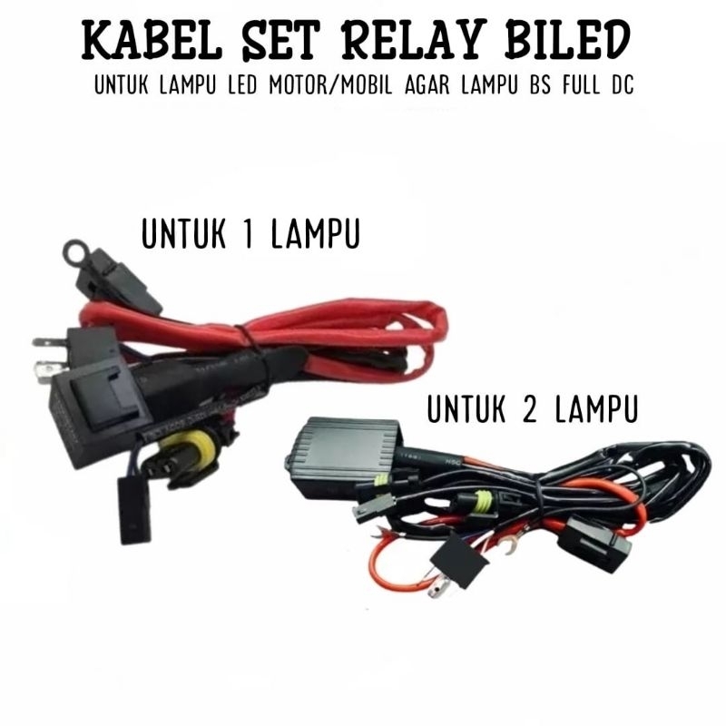 Kabel Set Relay Biled HID Motor