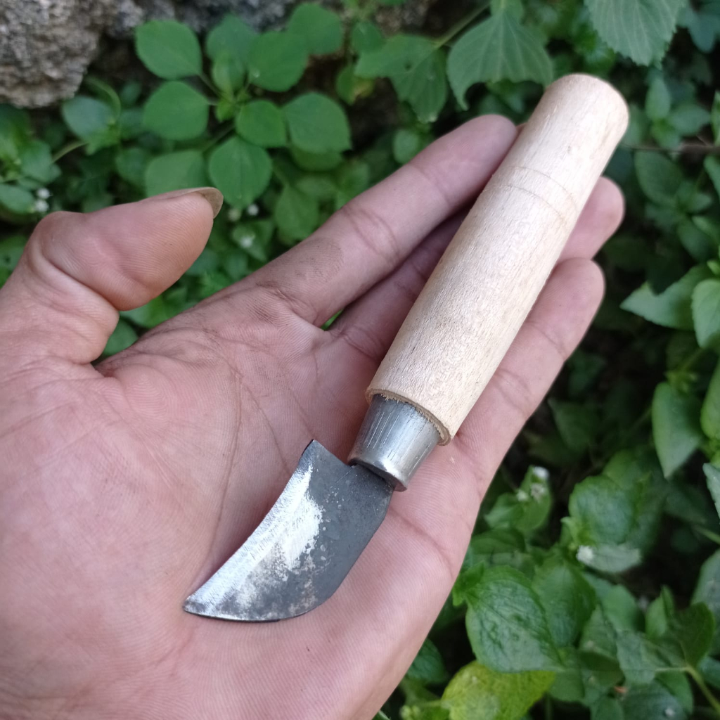 VERSI C Pisau Stek Okulasi Tanaman Bonsai Super Tajam - Pisau Sambung Tanaman - Pisau Baja Cangkok P