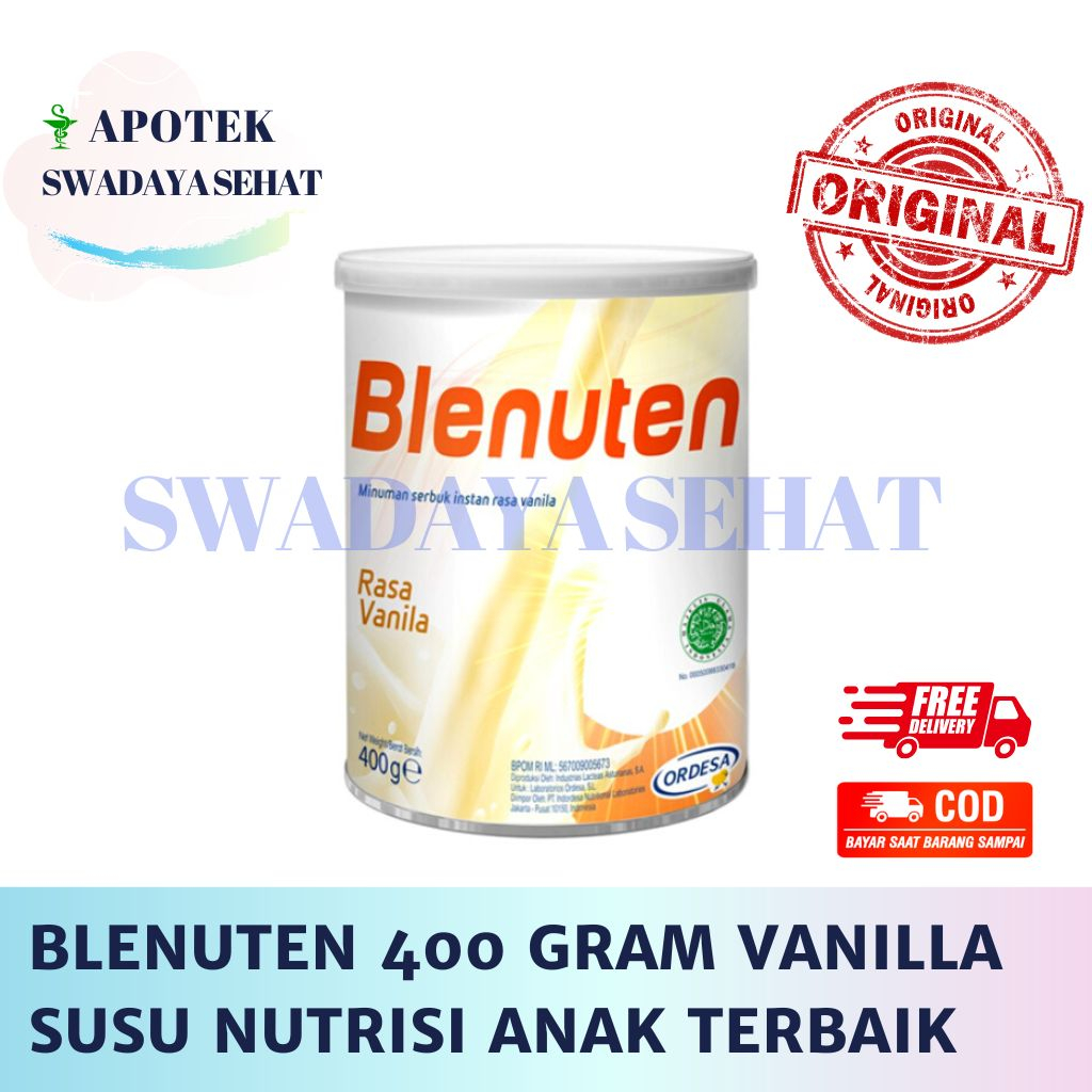 

BLENUTEN 400 GRAM BLENUT UP Rasa Vanila - Susu Nutrisi Anak Vanilla