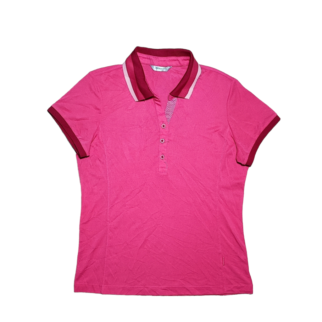 Kaos Polo Dry Wanita ZISHEN GOLF SPORTS Pink Size M Branded Preloved