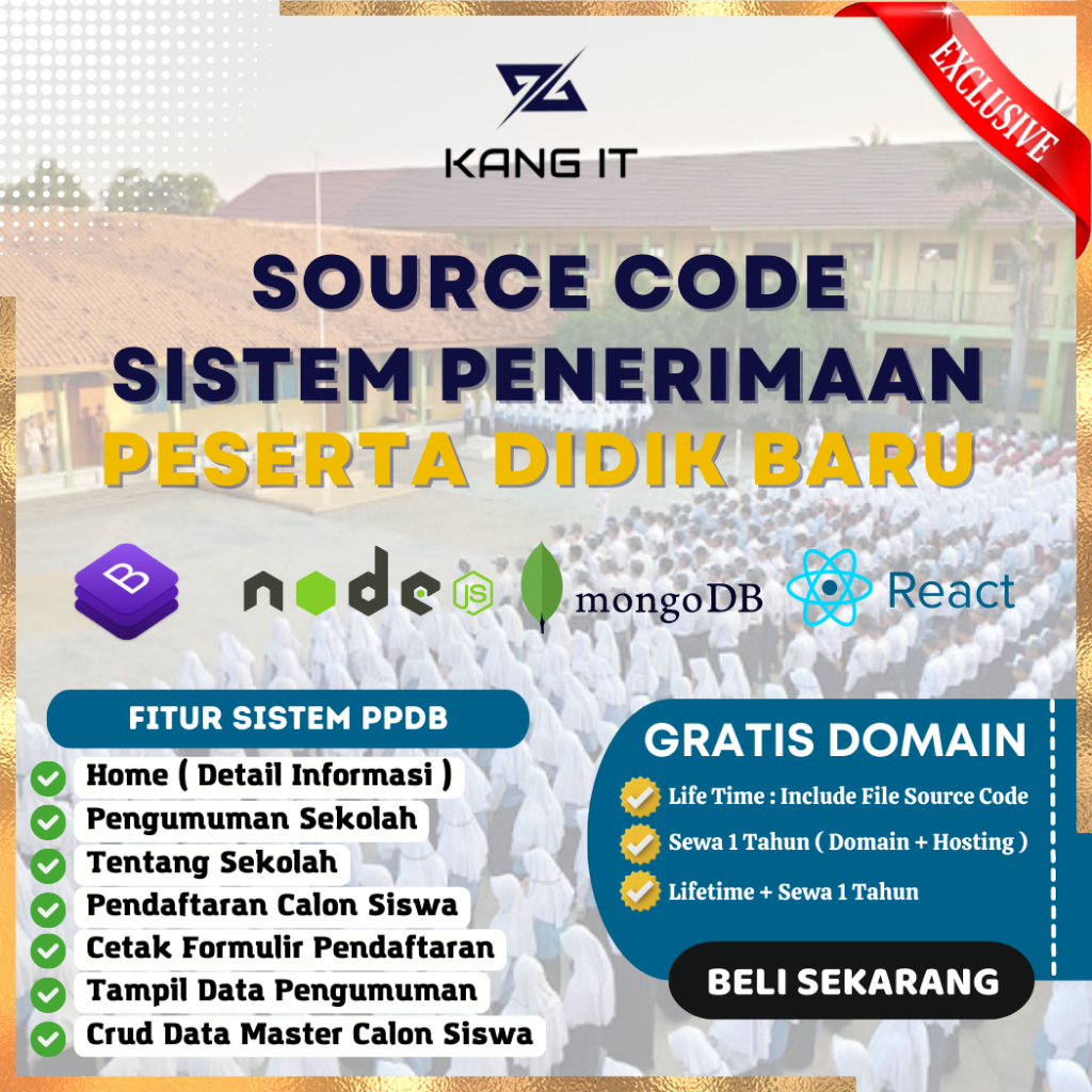 Source Code Sistem Penerimaan Peserta Didik Baru (PPDB) Aplikasi Pendaftaran Calon Siswa Baru Berbas