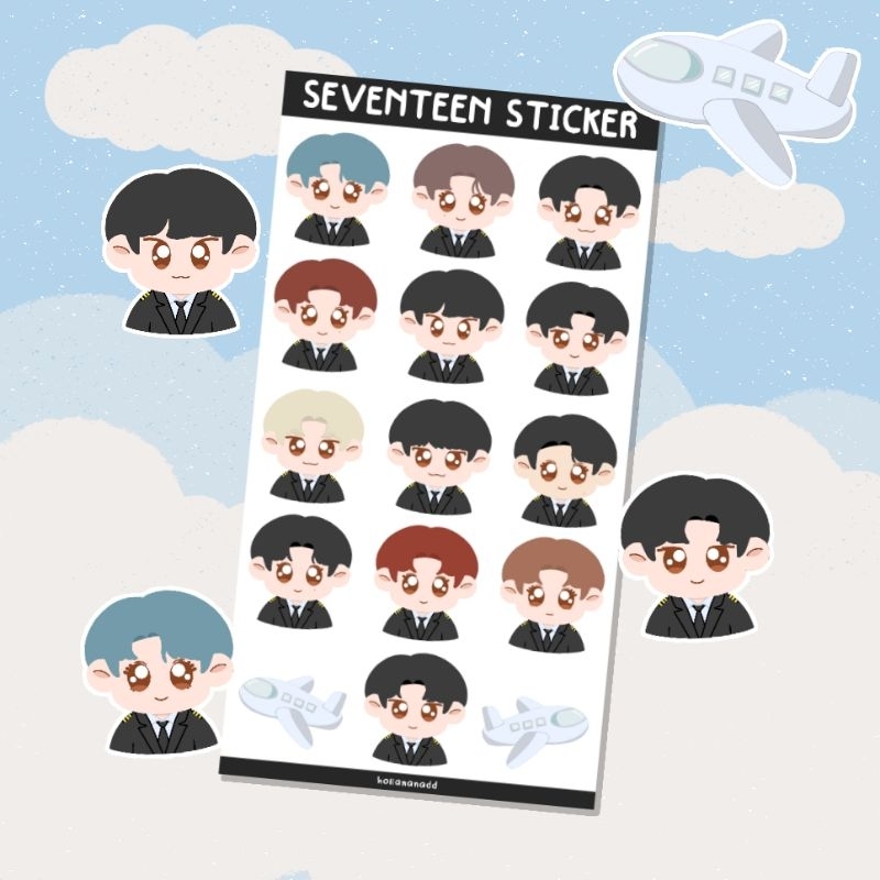 

Seventeen Sticker sheet Pilot