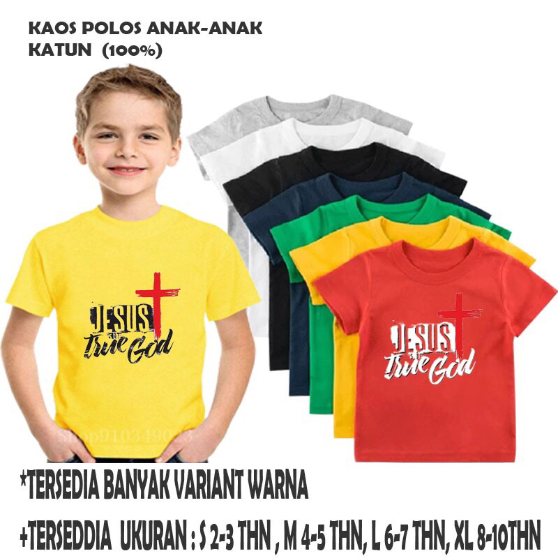 KAOS ANAK USIA 2-10th kaos rohani kaos Alkitab kaos Kristen kaos murah kaos sekolah minggu kaos nata