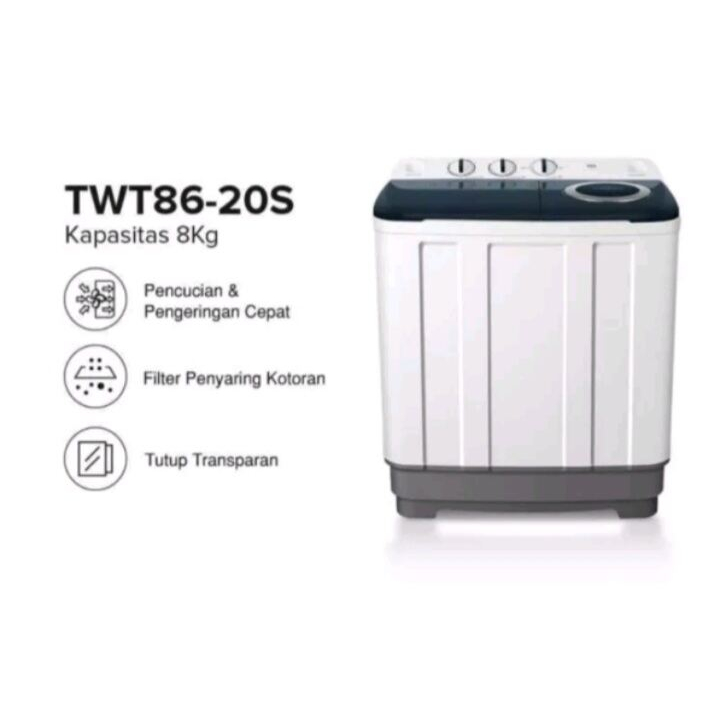 MESIN CUCI TCL TWT86-20S 8KG