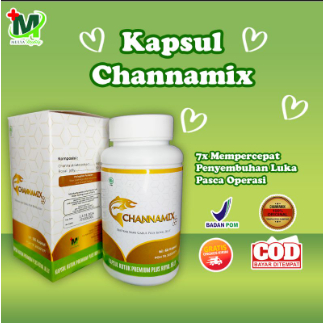 CHANNAMIX - Kapsul Ikan Kutuk Mempercepat Proses Penyembuhan Luka Pasca Operasi - Kapsul Kutuk Chann
