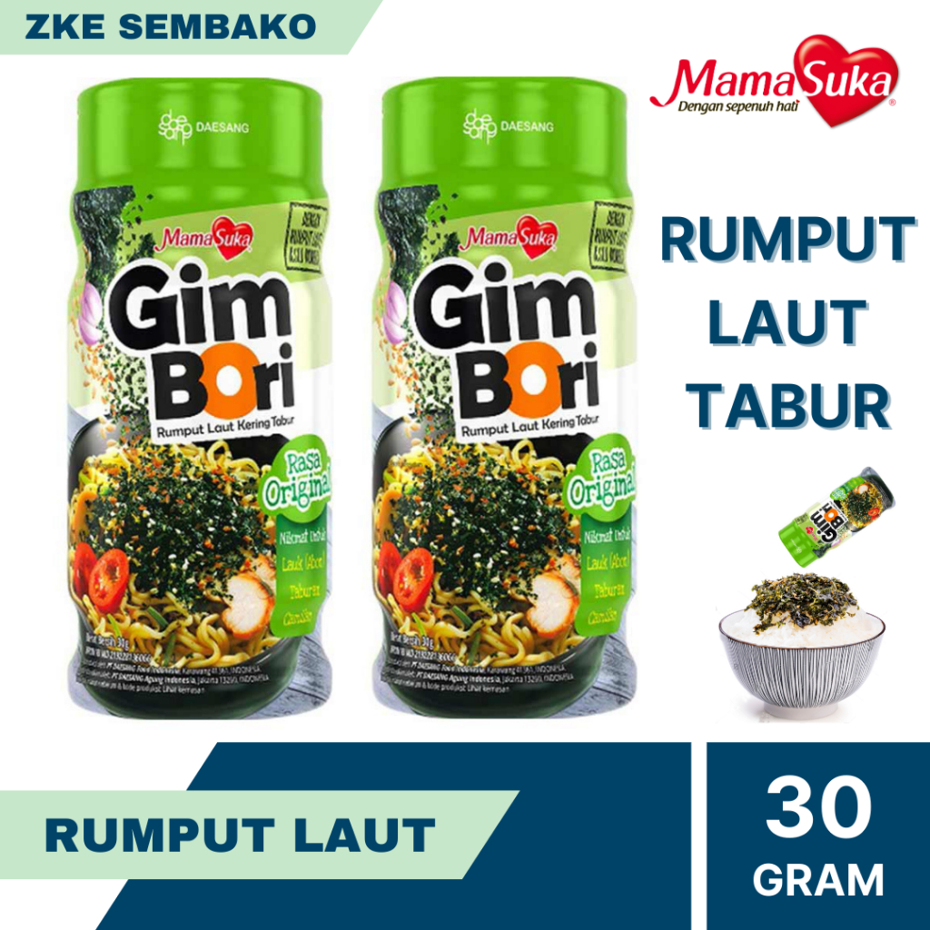 

Mamasuka Gim Bori / Rumput Laut Tabur / Gimbori 30gr