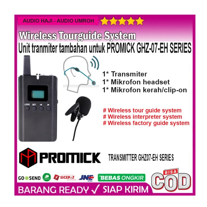 Unit Pemancar Transmiter Tambahan Audio Haji Audio Umroh Wireless Tour System - Wireless interpreter