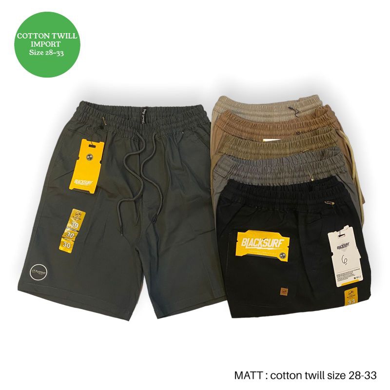 CELANA RIP PENDEK IMPORT / CELANA PENDEK TWILL (Melar)