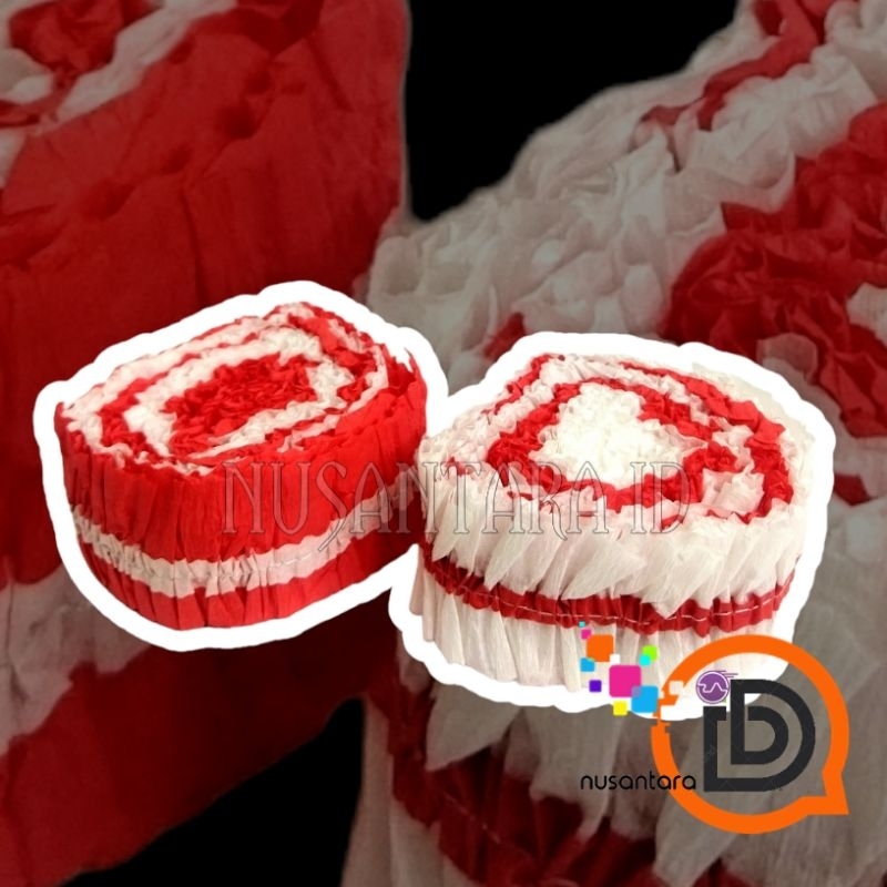 

Kertas krep serut merah putih / hiasan 17 agustus / HUT RI / krep serut kertas dekorasi hiasan HUT