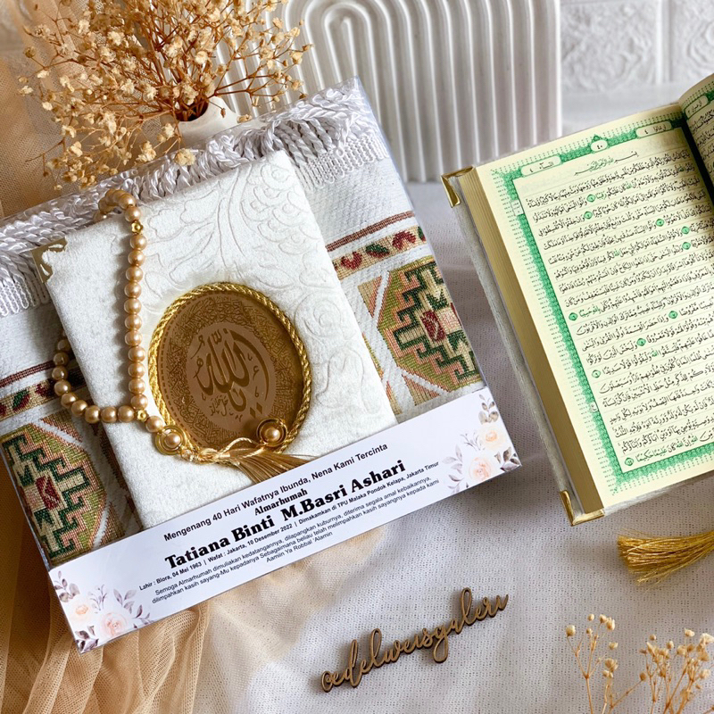 PAKET HAMPERS ALQURAN / ALQURAN WAKAF / ALQURAN 40 HARI / SOUVENIR HAJI / SOUVENIR TAHLIL / SOUVENIR