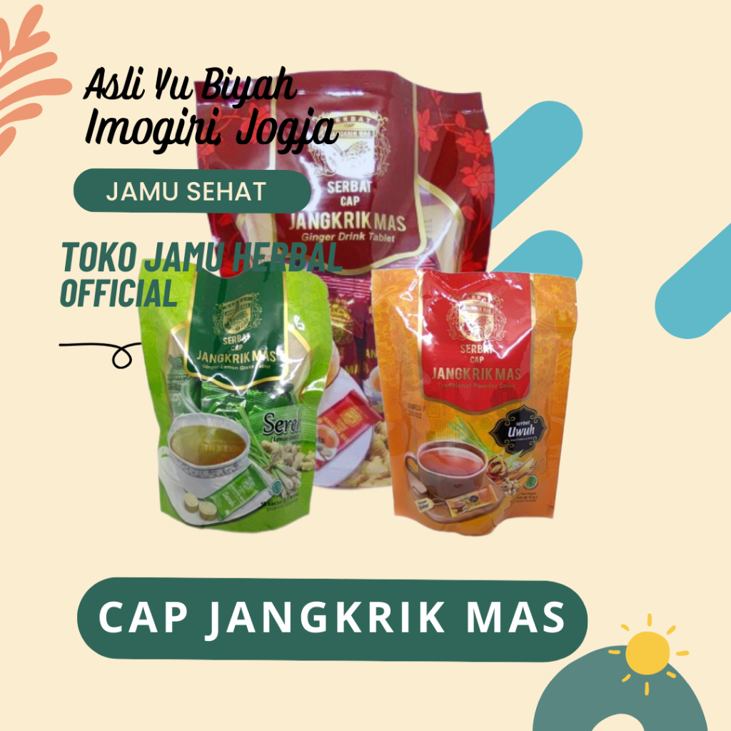 

SERBAT JAHE JANGKRIK MAS 20 TABLET Sereh Lemon Grass Ginger Lemon Grass Tablet/ Wedang Serbat Sereh Cap Jangkrik Mas