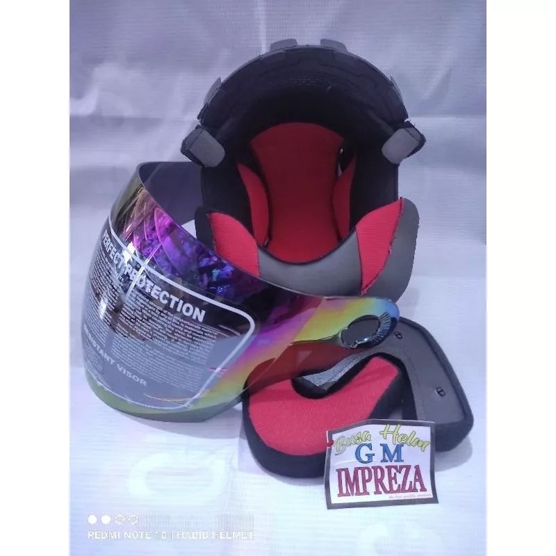 paket busa fullset Gm imprezza + kaca helm paket busa helm GM IMPREZZA