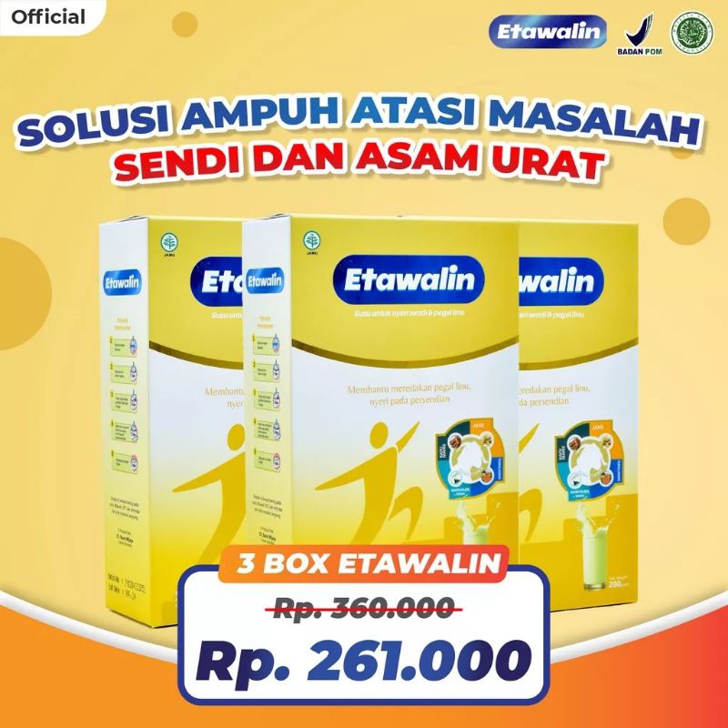

Etawalin Susu Etawa Herbal Nyeri Sendi 3 box