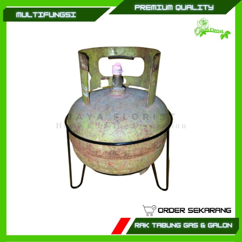 Rak Tabung Gas Elpiji 3 KG Dudukan Tabung Gas Tatakan Tabung Gas Rak Galon Air Rak Dapur Serbaguna