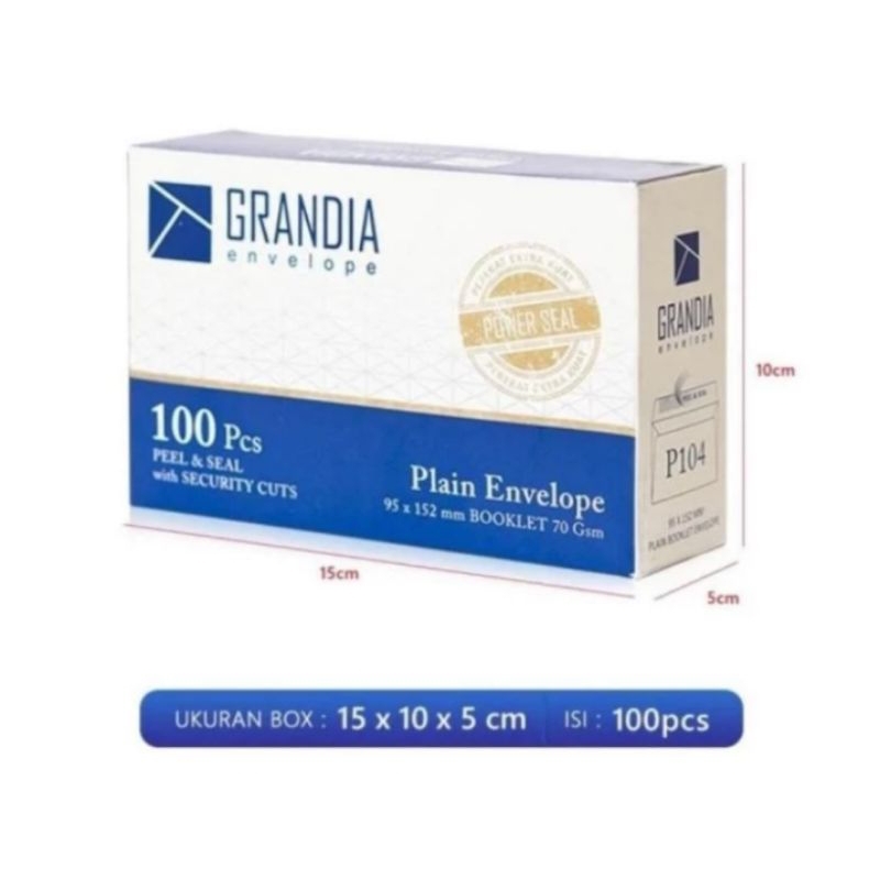 

Amplop putih polos GRANDIA 100pcs