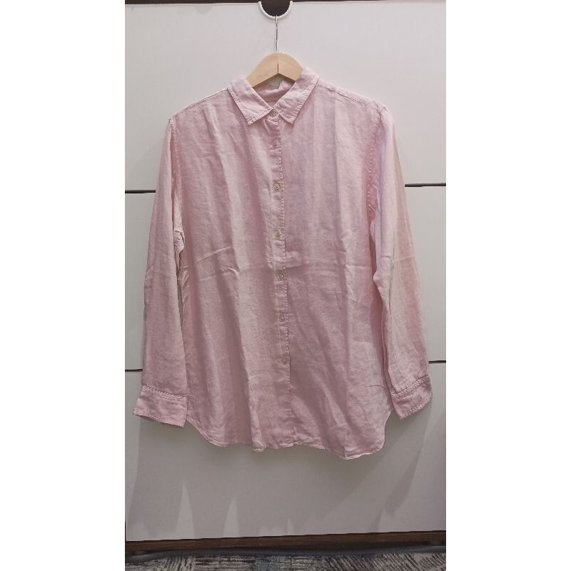 Kemeja Uniqlo - Baby Pink