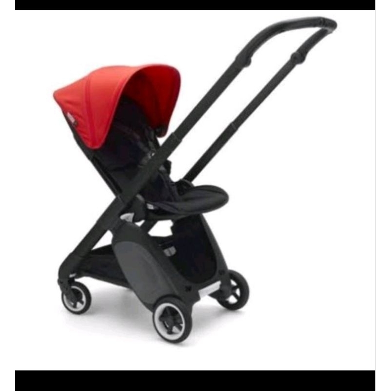 bugaboo ant stroller  black red preloved