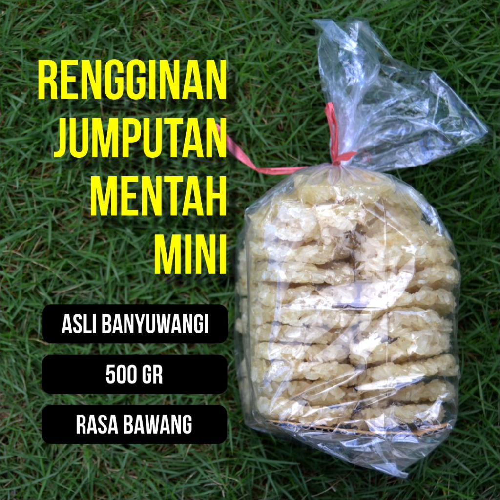 

Rengginang Mini Mentah Rasa Bawang Asli Banyuwangi 500gr