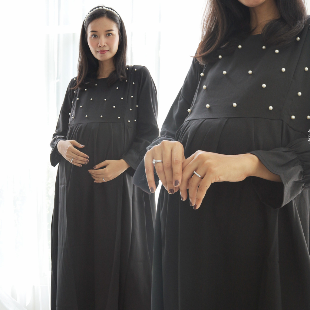 NINGAYU Baju Wanita Hamil Menyusui MUTIARA Gamis - GMS 262