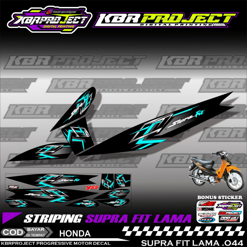 SUPRA FIT LAMA STIKER STRIPING PREMIUM MOTOR PREMIUM KEREN LIS VARIASI SUPRA FIT LAMA STIKER MOTOR H