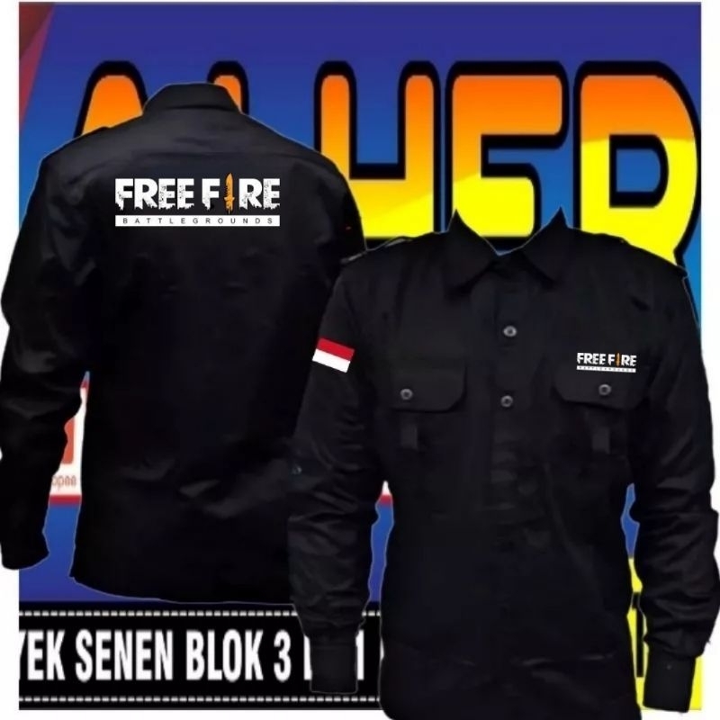 kemeja free fire baju free fire kemeja freefire baju freefire kemeja gamers baju gamers kemeja repub