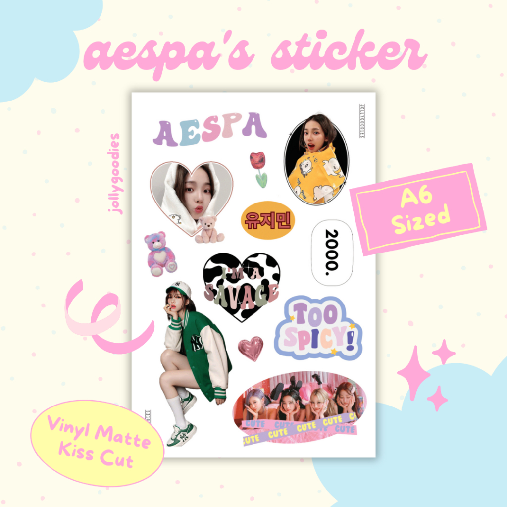 

jollygoodies | AESPA Sticker Sheet - Deco Sticker KPOP