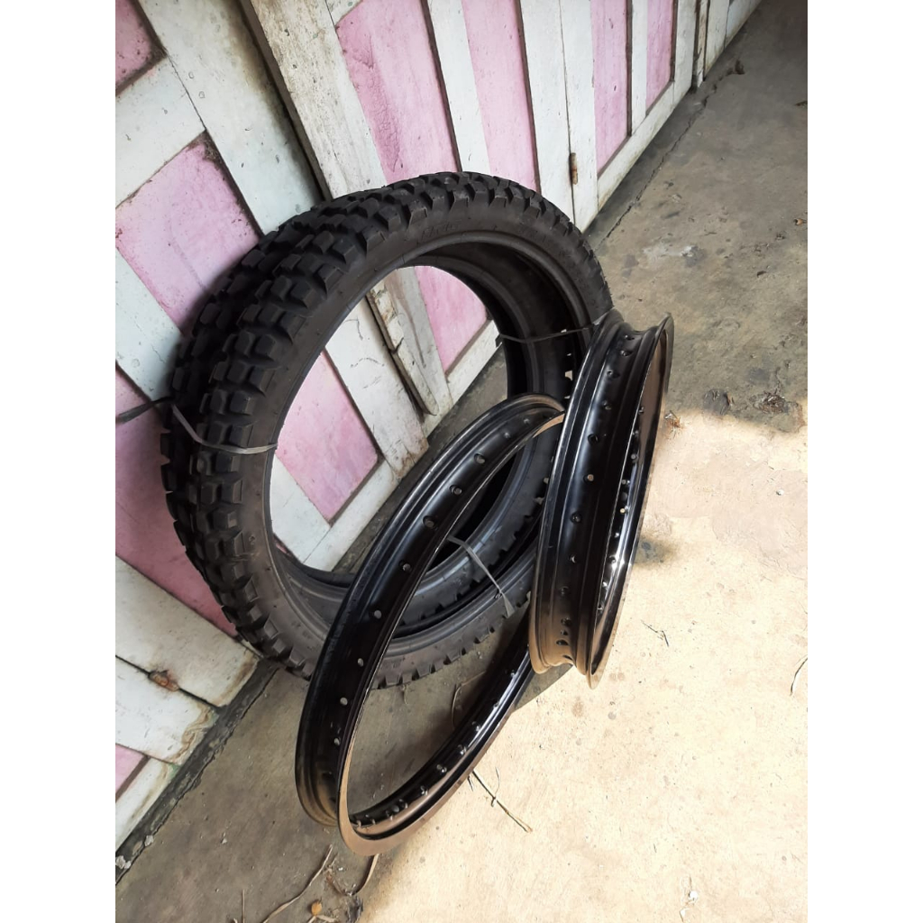 Velg Takasago Excel Asia Original Copotan CRF dan Ban Luar lingkar velg ori CRF dan ban ring 18 21