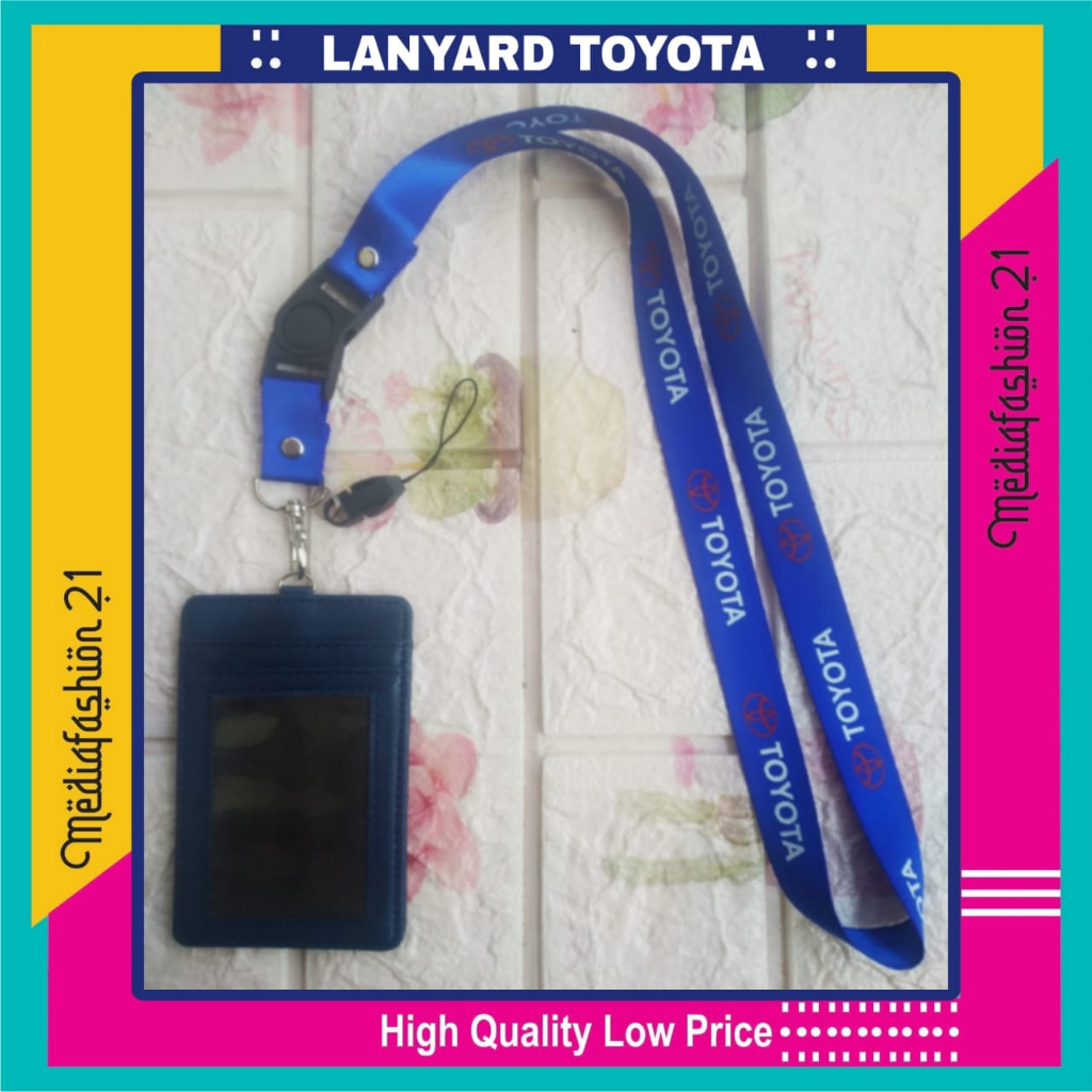 

Lanyard Tali Gantungan ID Card TOYOTA Sablon Free Strap HP/Flashdisk