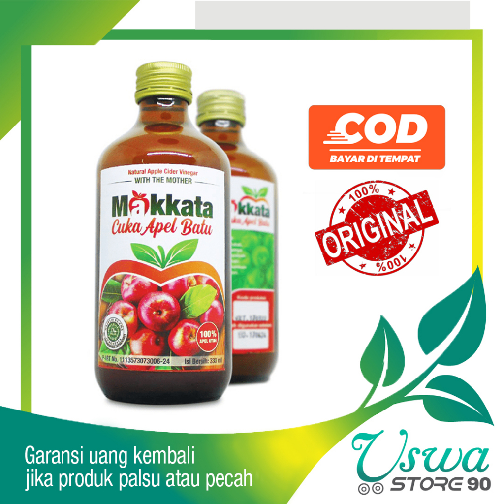 

CUKA APEL MURNI MAKKATA CUKA APEL With The Mother Obat Maag Asam Lambung Gerd Ampuh Original