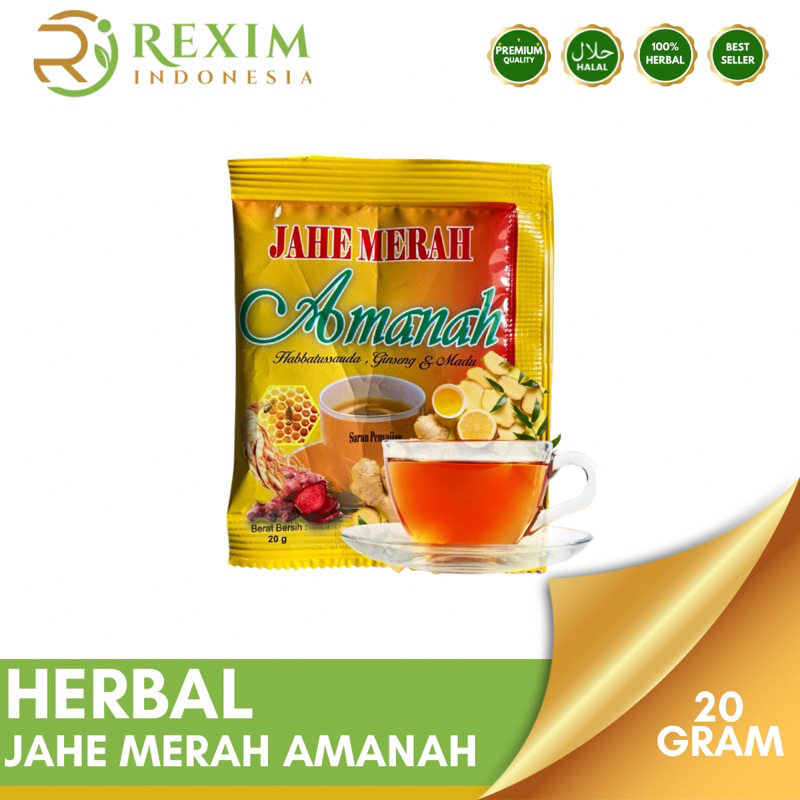 

JAHE MERAH AMANAH (JMA) - MINUMAN HERBAL ISI 12 SASET KEMASAN KUNING