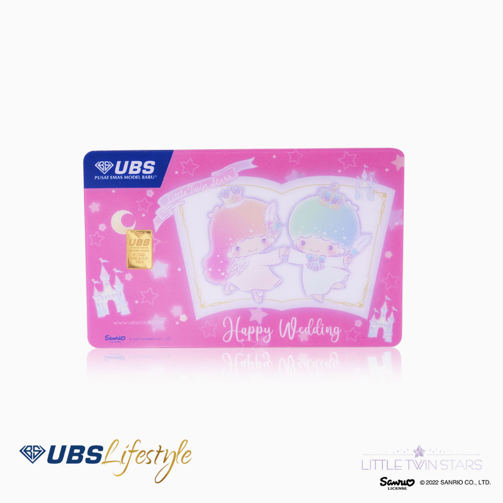 Logam mulia happy wedding sanrio ubs lifestyle emas 24k