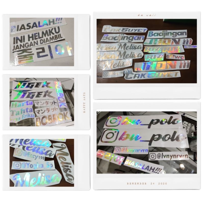 

Sticker hologram | Sticker nama | sticker harta tahta