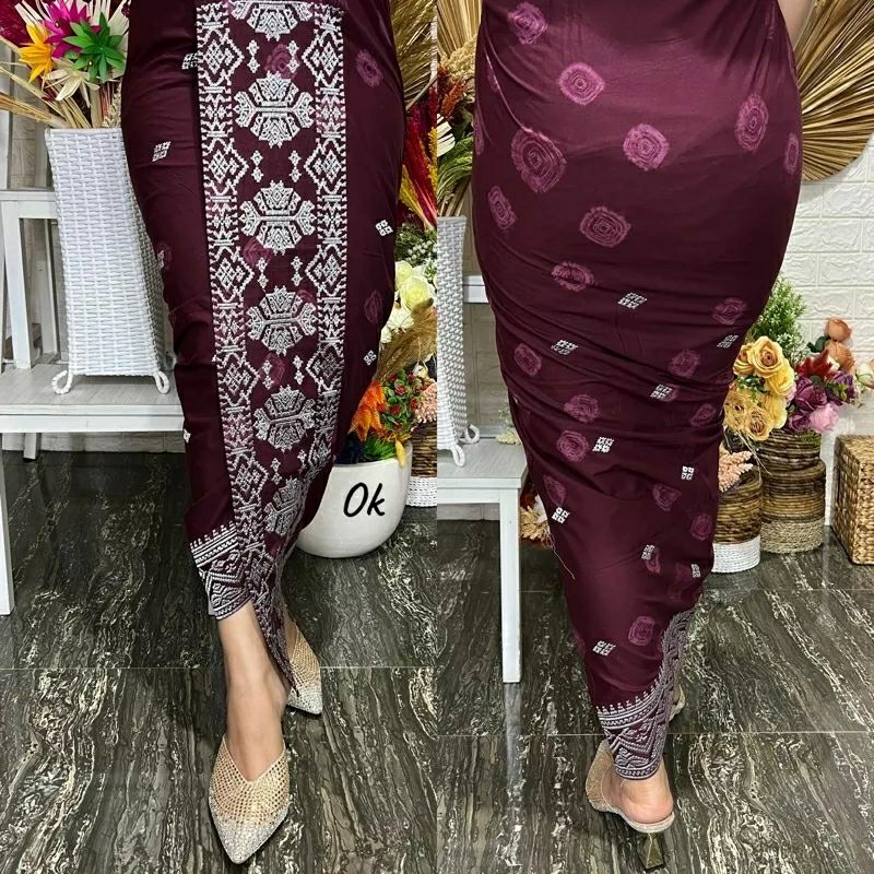 Kamen bordir jumputan//kamen bordir/kamen bordir lembaran