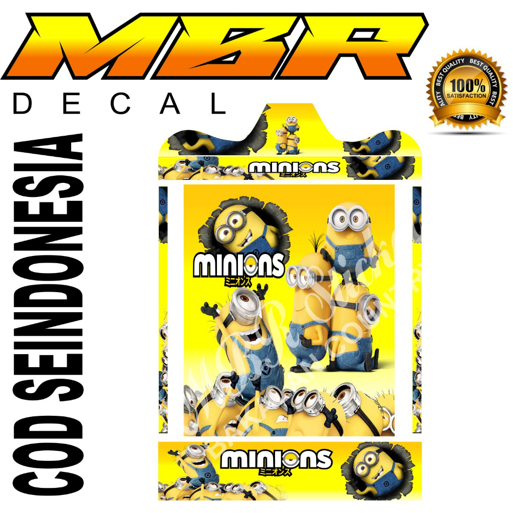 stiker minion,decal sangkar minion,,stiker sangkar kotak