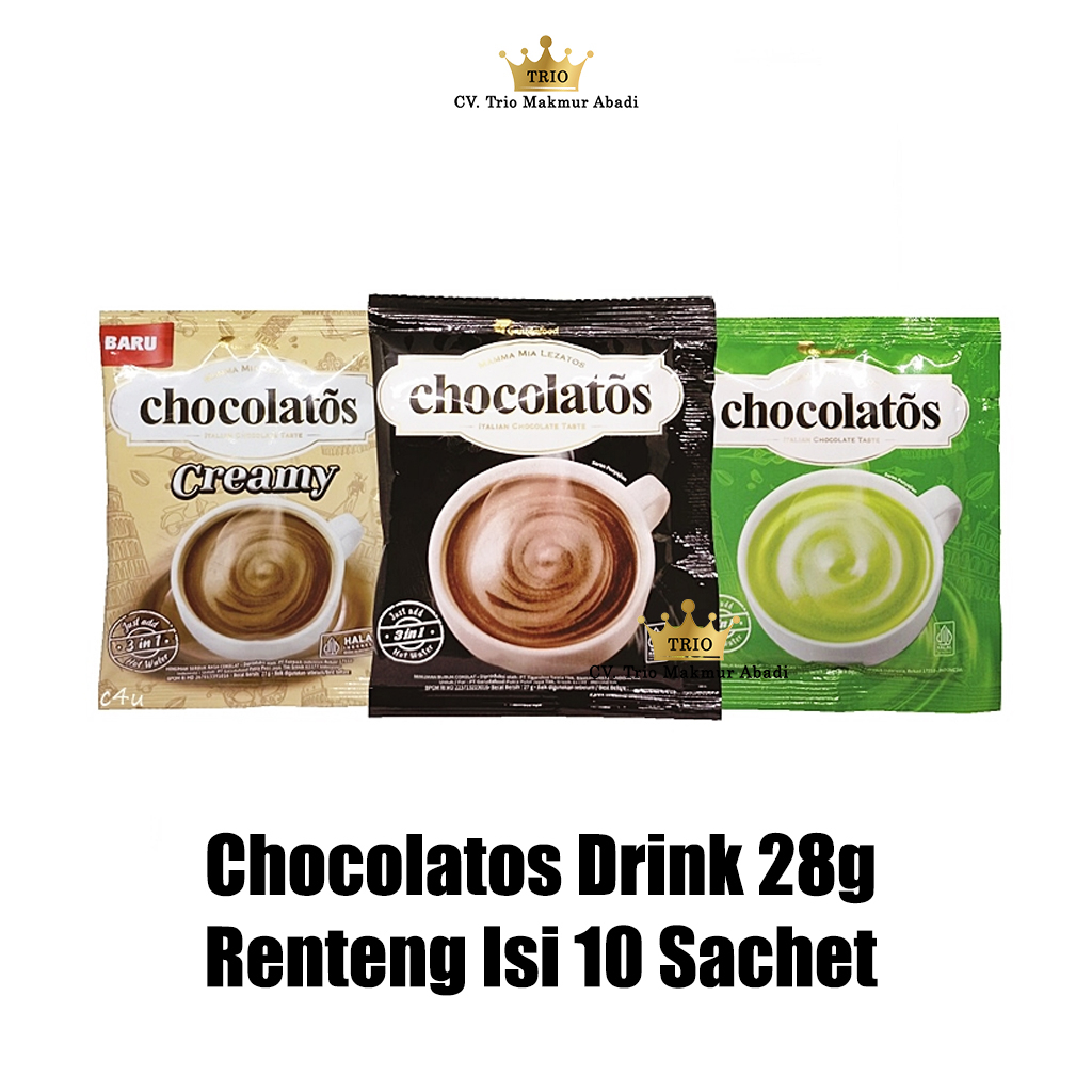 

Chocolatos Kopi 28g Renteng Isi 10 Sachet