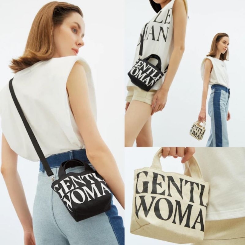 Gentle w*man mini logo tote bag