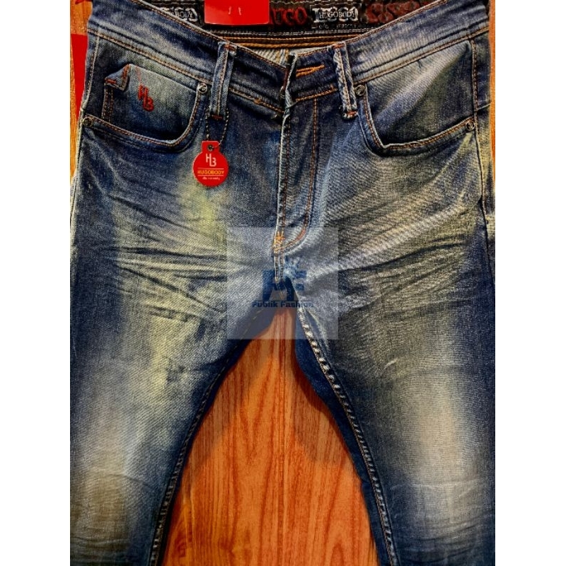 CELANA JEANS PANJANG DISTRO HUGO BODY IMPORT SLIMFIT