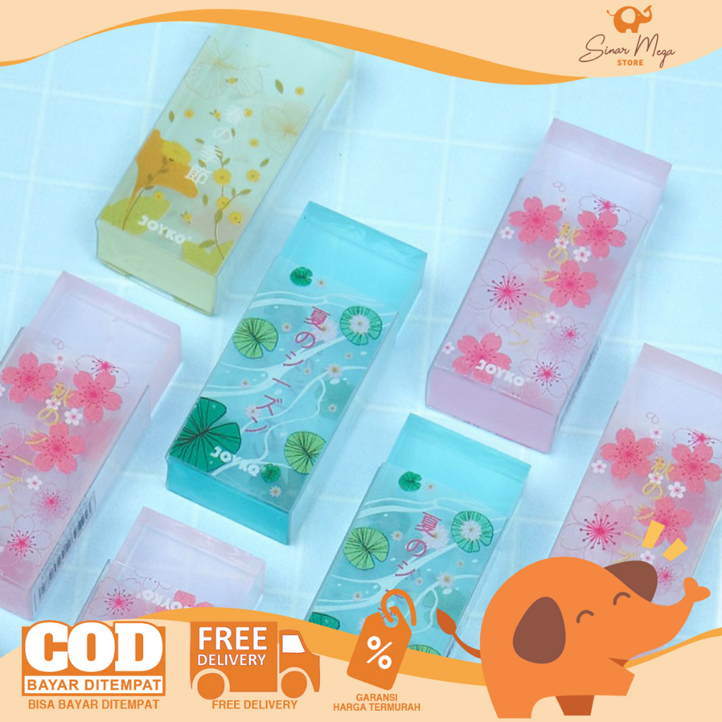 

Joyko Penghapus Eraser ERT-128 Color Transparent / Penghapus Transparan