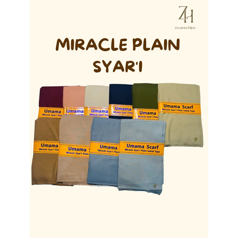 JILBAB SEGIEMPAT SYAR’I UMAMA VOAL MIRACLE PLAIN ORIGINAL