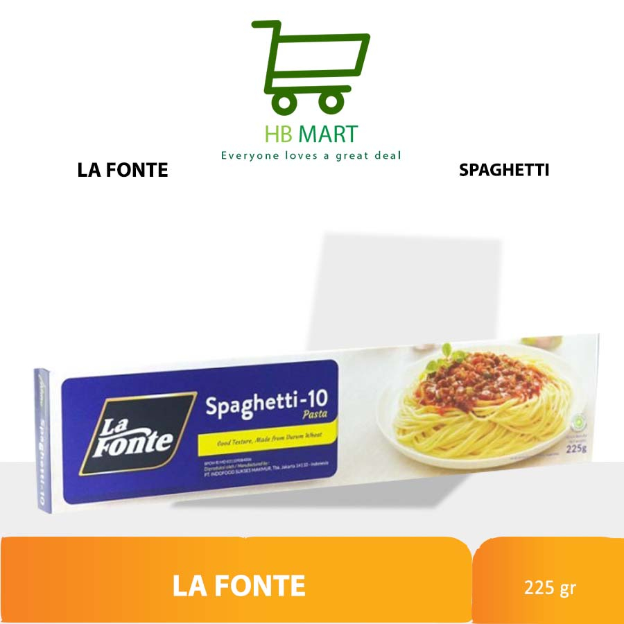 

La Fonte Spaghetti-10 225 Gram / LA FONTE SPAGHETTI-10 PASTA 225GR EXP AKHIR TAHUN 2025